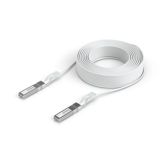 Picture of UBIQUITI UPLINK CABLE. DIRECT ATTACH CABLE WITH AUTO LINK OPTIMIZATION FOR SEAMLESS 1G SFP, 10G SFP+, AND 25G SFP28 INTERCONNECTS BETWEEN UNIFI DEVICES (30M)