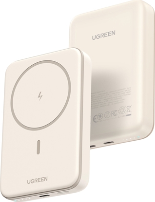 Attēls no UGREEN 10000mAh Mini Powerbank Wireless 20W with MagSafe white