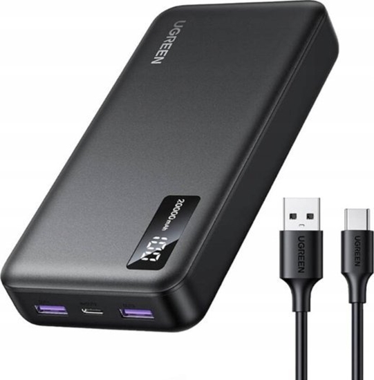 Picture of UGREEN 20000mAh Two-way Fast Charging Powerbank Black