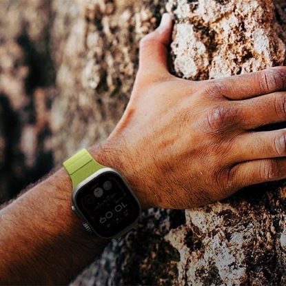 Изображение UNIQ pasek Stride Apple Watch Series1/2/3/4/5/6/7/8/9/SE/SE2/Ultra/Ultra 2 42/44/45/49mm FKM Rubber Strap limonkowy/lime green