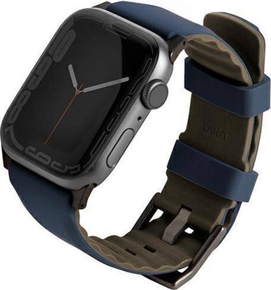 Attēls no Uniq Pasek UNIQ Linus Apple Watch 4/5/6/7/SE/8/Ultra 44/45/49mm Airosoft Silicone niebieski/nautical blue