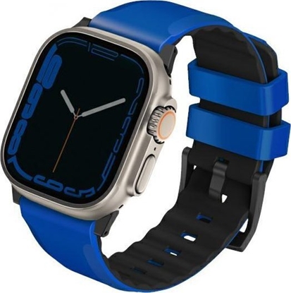 Attēls no Uniq Pasek UNIQ Linus Apple Watch 4/5/6/7/SE/8/Ultra 44/45/49mm Airosoft Silicone niebieski/racing blue