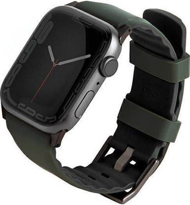 Attēls no Uniq Pasek UNIQ Linus Apple Watch 4/5/6/7/SE/8/Ultra 44/45/49mm Airosoft Silicone zielony/moss green