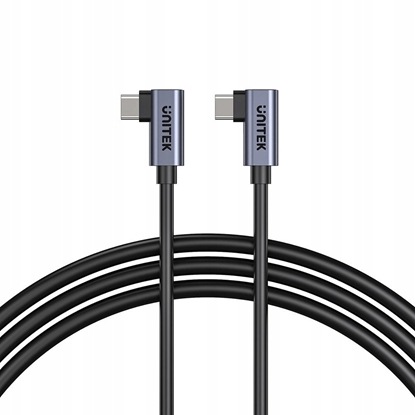 Изображение Kabel USB Unitek USB-C - USB-C 0.5 m Czarny (C14147ABK01-0.5M)