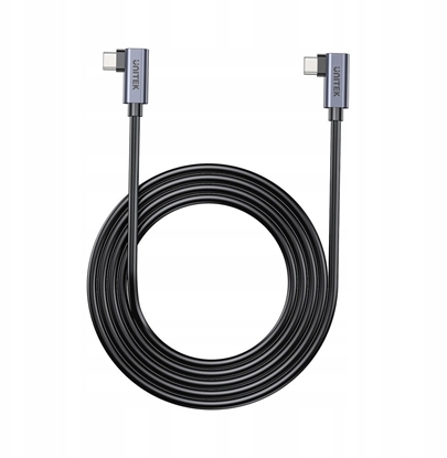 Изображение Kabel USB Unitek USB-C - USB-C 1 m Czarny (C14147ABK01-1M)
