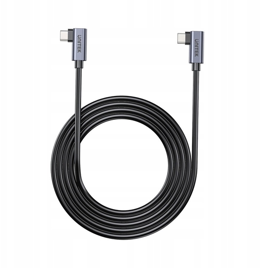 Изображение Kabel USB Unitek USB-C - USB-C 1 m Czarny (C14147ABK01-1M)