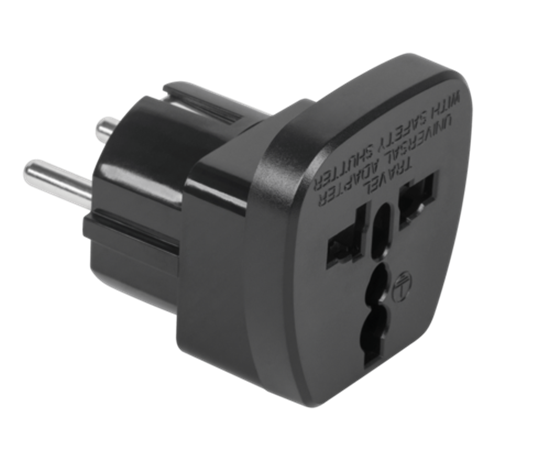 Picture of Universālais ceļojumu AC adapteris EU, UK, USA, ASIA | Max.16A (QZ36-9)