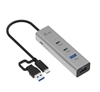 Picture of Uniwersalny metalowy ładujący HUB 2xUSB-C/2xUSB-A PD 85W 