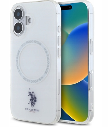 Picture of US Polo IML Ring MagSafe Back Case for Apple iPhone 16