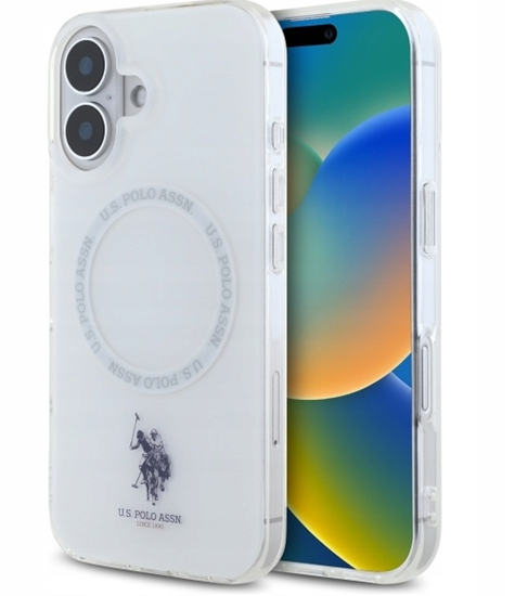 Picture of US Polo IML Ring MagSafe Back Case for Apple iPhone 16