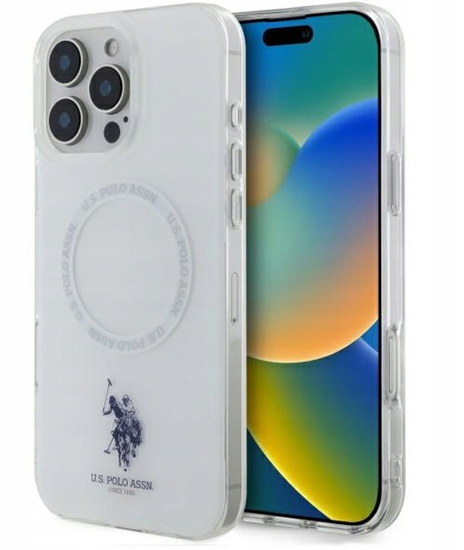 Picture of US Polo IML Ring MagSafe Back Case for Apple iPhone 16 Pro