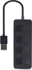 Picture of USB Centrmezgls Gembird USB 2.0 4-port Hub with Switches Black