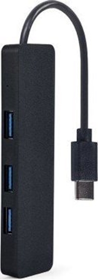 Изображение HUB USB Gembird GEMBIRD HUB USB 3.1 (GEN 1) TYPU C 4-PORTOWY, CZARNY