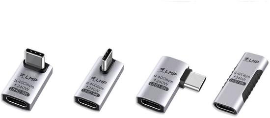 Picture of USB-C (USB4) adapter set (4 pcs.), 8K@60 Hz, aluminum, space gray