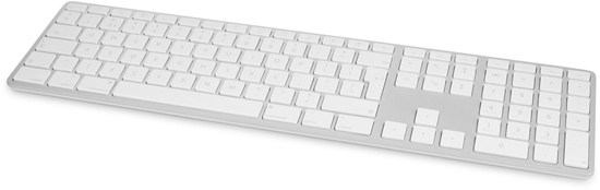 Picture of USB-C numeric Keyboard 106 keys wired USB-C keyboard with extra 1x USB-C port and aluminum upper cover - Greek