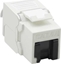Attēls no Value Cat.6A (Class EA) Keystone, RJ-45, UTP, tool-free, silver, white