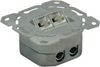 Picture of Cat.6A (Class EA) Flush Mount Wall Jack, STP, vertical,white, Value