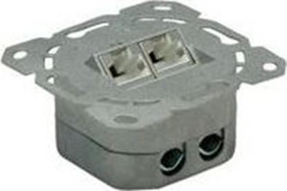 Picture of Cat.6A (Class EA) Flush Mount Wall Jack, STP, vertical,white, Value