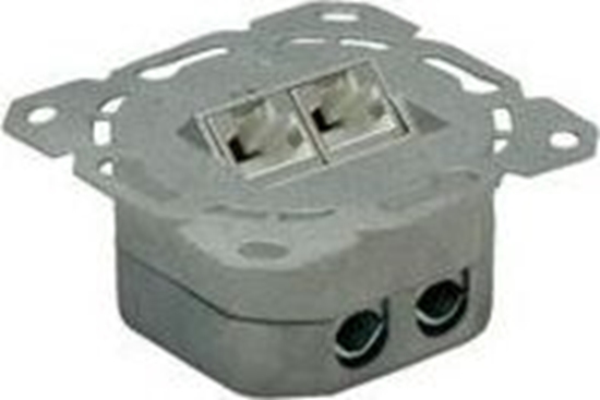 Picture of Cat.6A (Class EA) Flush Mount Wall Jack, STP, vertical,white, Value