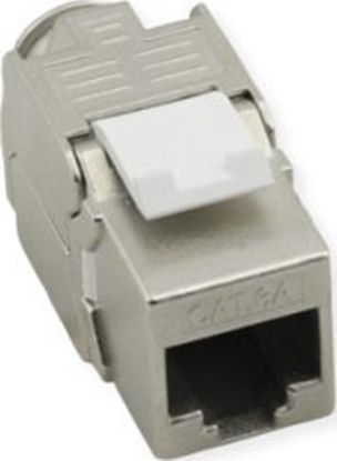 Picture of Value Keystone Jack, Cat.8 (Class I), RJ-45, STP, Tool-Free, silver