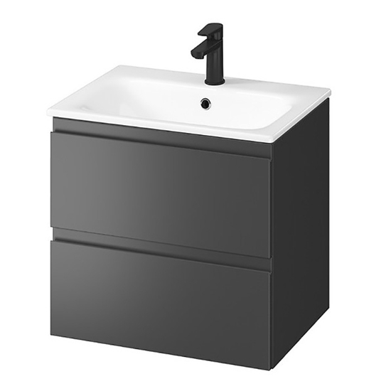 Picture of Vannas istabas skapis ar izlietni MODUO 60 antracīta