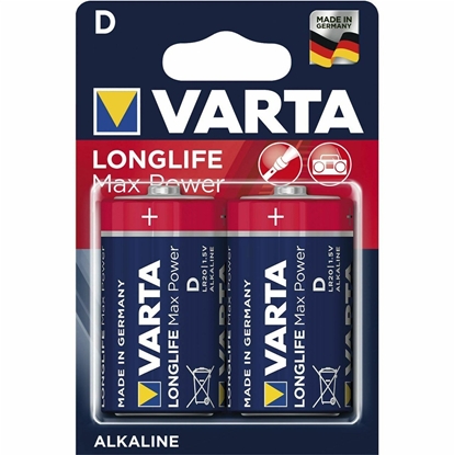 Attēls no Varta 04720 101 422, LR20, Alkaline, 1.5 V, 2 pc(s), Red, Yellow, Germany