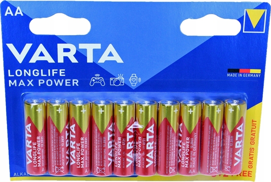 Picture of Varta Longlife Max Power AA 10 Pack (8+2)
