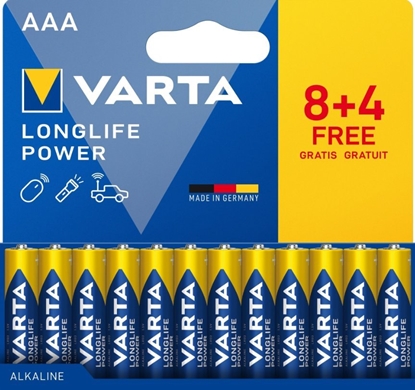 Attēls no Varta Varta Batterie LONGLIFE Power  AAA NEU    12St. (8+4)
