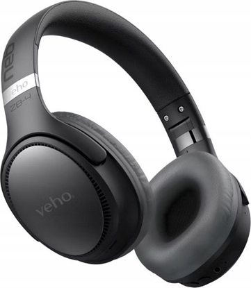 Picture of Veho ZB-4 Zestaw suchawkowy Przewodowy i Bezprzewodowy Opaska na gow Poczenia/muzyka USB Type-C Bluetooth Czarny, Szary