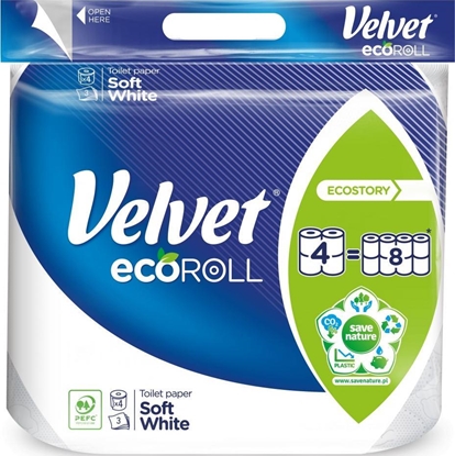 Picture of Velvet Papier toaletowy Velvet Ecoroll 4 rolki