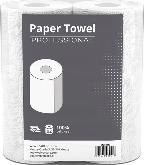 Picture of Velvet Rcznik w roli celulozowy VELVET, Professional, 2-warstwowy, 50 listków, 2 szt., biay