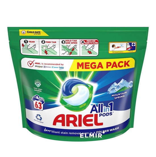 Picture of Veļas mazg.kapsulas Ariel Mountain Spring 63gab.