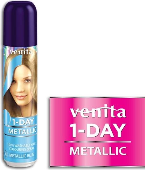 Picture of Venita 1-Day spray metallic nr 3 blue 50ml