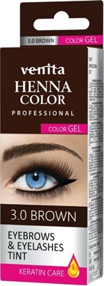 Picture of Venita Professional Henna Color Gel elowa farba do brwi i rzs 3.0 Brown