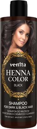 Изображение Venita VENITA Henna Color Szampon do wosów w odcieniach ciemnych i czarnych - Black 300ml
