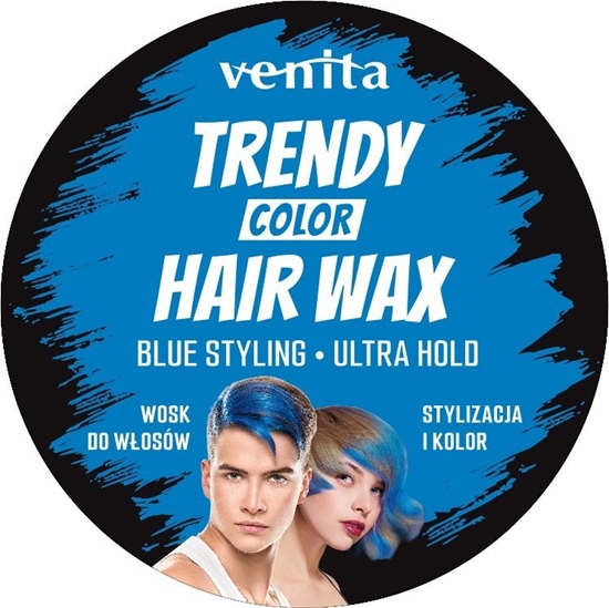 Picture of VENITA_Trendy Hair Wax wosk do wosów Blue 75g