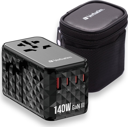 Picture of Verbatim GaN III Uni.Travel Adap 140W Welt-zu-Welt UTA-10   32125