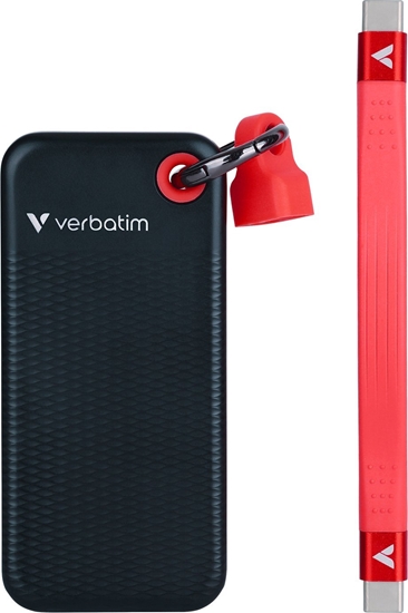 Picture of Verbatim SSD 1TB Verbatim Pocket SSD USB 3.2 black/red retail