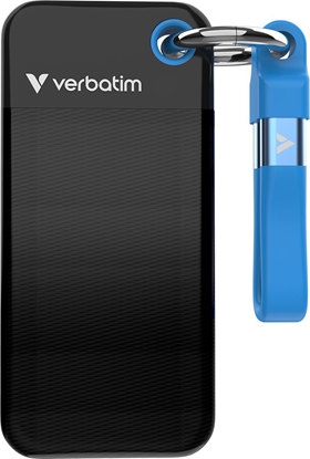 Attēls no Verbatim Pocket SSD USB 3.2  2TB Black/Blue                 32195