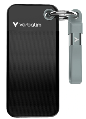 Picture of Verbatim SSD 2TB Verbatim Pocket SSD USB 3.2 black/grau retail