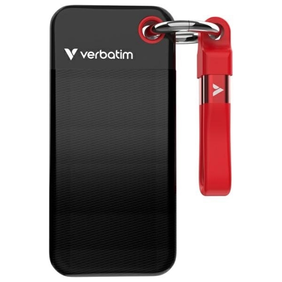 Picture of Verbatim Pocket SSD USB 3.2  2TB Black/Red                  32196
