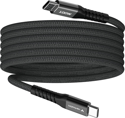 Picture of Verbatim Sync&Charge 100W 120cm USB-C/USB-C Magnetic schw. 31863