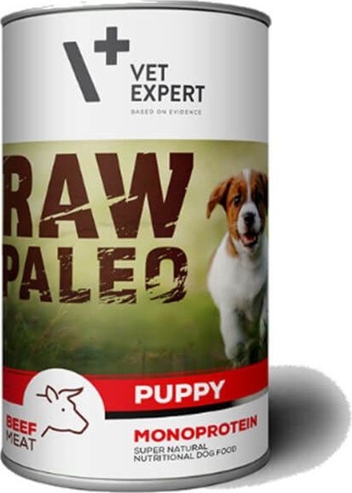 Picture of VET EXPERT VETEXPERT RAW PALEO Puppy Monoprotein Beef WOOWINA 400g