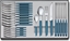Attēls no Victorinox Victorinox Swiss Modern Cutlery Set 24 pcs. Blue