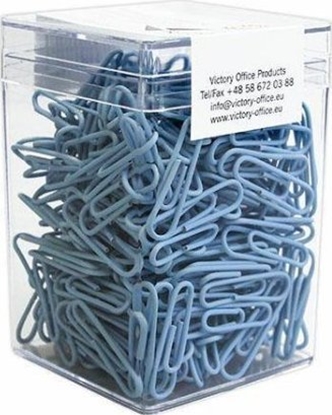 Attēls no Victory Office Product Spinacze biurowe 28mm 300 szt. Ciemnoniebieskie