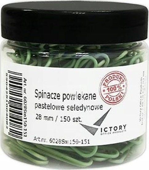 Picture of Victory Office Product SPINACZE BIUROWE VICTORY OFFICE 28MM 150 SZT. OKRGE PASTELOWE MIX KOLORÓW SOIK MAY