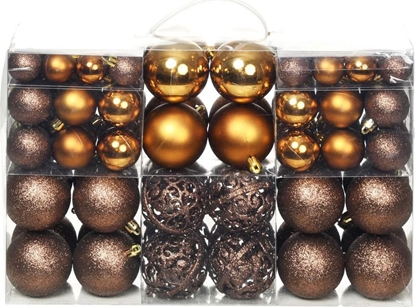 Picture of vidaXL Zestaw bombek, 100 elementów, brzowy/spiowy/zoty