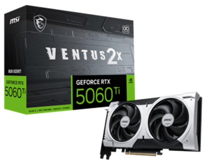 Attēls no Videokarte MSI GeForce RTX 5060 Ti 8GB Ventus X2 OC Plus