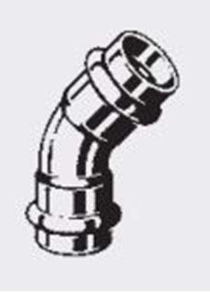 Attēls no Viega uk 45° 2-konierzowy FKM 22mm (628 314)