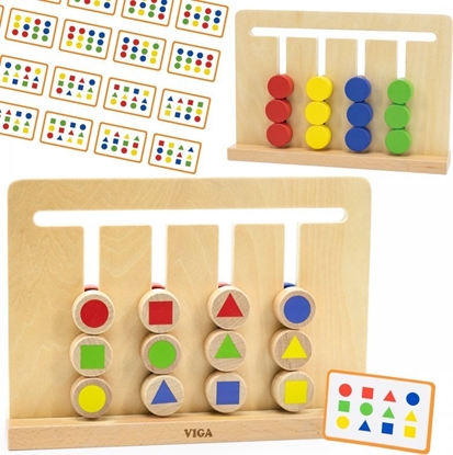 Picture of Viga Toys Gra Logiczna Odwzoruj Kolory I Figury Montessori